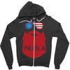 america 3 Zipper Hoodie