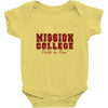 mission college maroon Baby Onesie