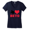 Texas Loves Beto Women's V-Neck T-Shirt