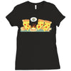 pizza campfire story Ladies Fitted T-Shirt