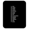 beard length chart funny professor grandpa mustache humor Mousepad
