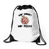 mo money mo pizzas 1 Drawstring Bags