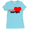 be my valentine 2 Ladies Fitted T-Shirt