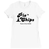 pie and chips   food of the gods Ladies Fitted T-Shirt