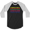 Anti Trump Science is Real Black Lives Matter T shirt 3/4 Sleeve Shirt