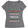 ugly christmas uncle Women's Triblend Scoop T-shirt
