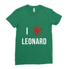 i heart leonard Ladies Fitted T-Shirt