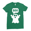 Ghost Boo Ladies Fitted T-Shirt