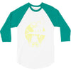 cat and bat halloween 3/4 Sleeve Shirt