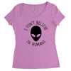 i don't believe in humans Women's Triblend Scoop T-shirt