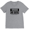 khada ho gaya V-Neck Tee