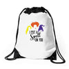 spell on you Drawstring Bags