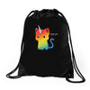 the magical kittencorn Drawstring Bags