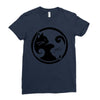 yinyang cats Ladies Fitted T-Shirt