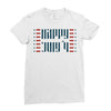 happy july 4th Ladies Fitted T-Shirt