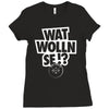 per mertesacker, wat wolln se deutschland, Ladies Fitted T-Shirt