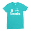 el compadre   the godfather in spanish espanol movie symbol mexcian te Ladies Fitted T-Shirt