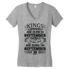 Real Kings Are Born On September 30 Women's V-Neck T-Shirt