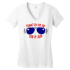 stayin' fly for the 4th of july Women's V-Neck T-Shirt