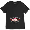 May Peeking Out Asian Baby Girl V-Neck Tee