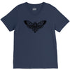 butterfly and skull V-Neck Tee