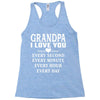 I Love You Grandpa Racerback Tank