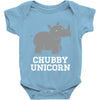 chubby unicorn rhino Baby Onesie