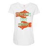 teachers love brains Maternity Scoop Neck T-shirt