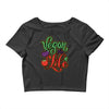 vegan for life Crop Top