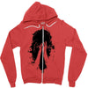 sad girl Zipper Hoodie