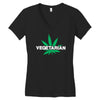 vegetarian Women's V-Neck T-Shirt