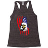 american eagle usa flag head Racerback Tank