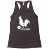 cock rides funny Racerback Tank