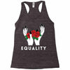 equality white Racerback Tank