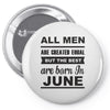 all men are created equal june Pin-back button