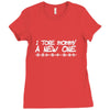 i tore mommy a new one Ladies Fitted T-Shirt