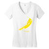 retro velvet underground andy warhol banana rock black t shirt sz s m Women's V-Neck T-Shirt