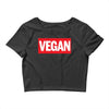 marvel logo parody vegan Crop Top
