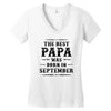 The Best Papa Was Born In September Women's V-Neck T-Shirt