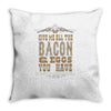 bacon2 Throw Pillow