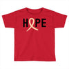 Hope Uterine Cancer Awareness Toddler T-shirt