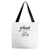 Aunt est.2018 Tote Bags