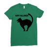 happy halloween Ladies Fitted T-Shirt