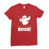 i,m just here for the boos! Ladies Fitted T-Shirt