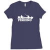 id rather be fishing Ladies Fitted T-Shirt