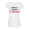 Too Busy Playing Fortnite Maternity Scoop Neck T-shirt
