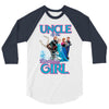 uncle of the birthday girl 3/4 Sleeve Shirt