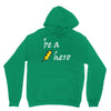 be a hero logo white Unisex Hoodie
