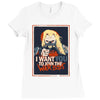 yo joe Ladies Fitted T-Shirt