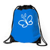 butterfly sticker vinyl Drawstring Bags